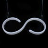 Contemporary Acrylic LED Swirl Shaped Light Fixture