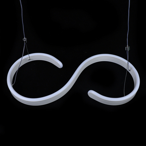 Contemporary Acrylic LED Swirl Shaped Light Fixture