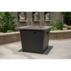32" Square Outdoor Propane Fire Pit Table for Patio