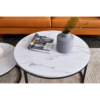 Modern Marble Top Nesting Coffee Table Set – 2 Pieces