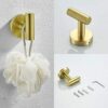 Golden 3-Piece Bathroom Hardware Set