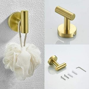Golden 3-Piece Bathroom Hardware Set