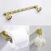 Golden 3-Piece Bathroom Hardware Set
