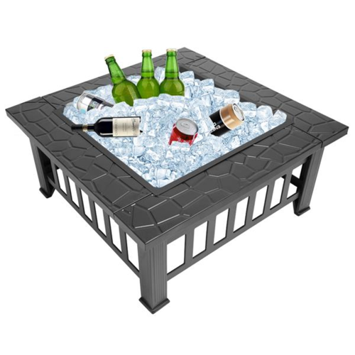 Portable Courtyard Metal Fire Bowl Pit with Accessories