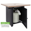 28" Outdoor Gas Fire Pit Table – Propane Patio Firetable
