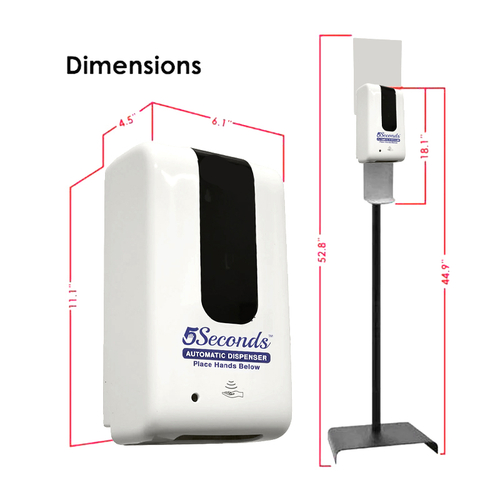 Automatic Soap Dispenser with Floor Stand - Touch-Free, 1000ml