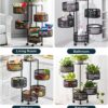 Rotating Fruit and Vegetable Basket, 5-Layer Round Storage
