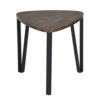 3 Set Nesting Triangle End Coffee Tables – Rustic Brown