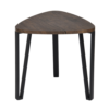 3 Set Nesting Triangle End Coffee Tables – Rustic Brown