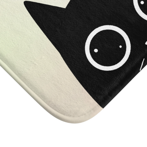 Adorable Cat Anime Bath Mat with Anti-Slip Backing