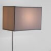 16"W Floating Shade Plug-In Wall Light, White
