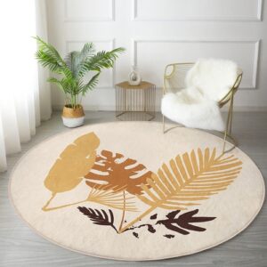 Abstract Round Rug | Boho Circle Carpet | Non-Slip Area Rug