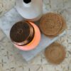 Handmade Rattan Coasters, Table Décor Set of 4