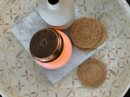 Handmade Rattan Coasters, Table Décor Set of 4
