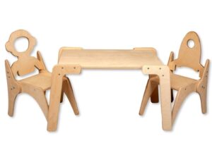 Montessori Table and Chair Set for Independent Learning
