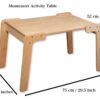 Montessori Table and Chair Set for Independent Learning