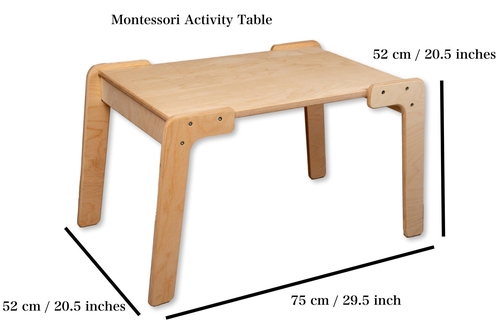Montessori Table and Chair Set for Independent Learning