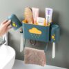 High Capacity Multipurpose Toothbrush and Toothpaste Holder