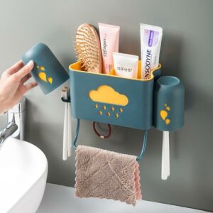 High Capacity Multipurpose Toothbrush and Toothpaste Holder