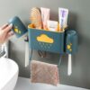 High Capacity Multipurpose Toothbrush and Toothpaste Holder