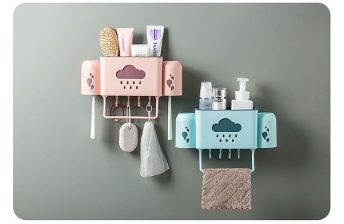 High Capacity Multipurpose Toothbrush and Toothpaste Holder