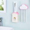 Cloud Toothbrush Holder with Toothpaste Dispenser