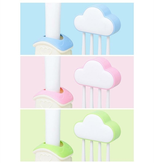 Cloud Toothbrush Holder with Toothpaste Dispenser
