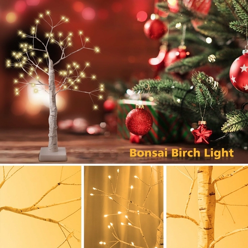 LED Christmas Tree Night Lamp with USB & Battery Options