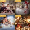 LED Christmas Tree Night Lamp with USB & Battery Options