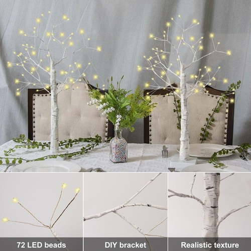 LED Christmas Tree Night Lamp with USB & Battery Options