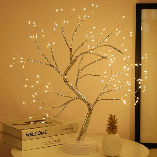LED Christmas Tree Night Lamp with USB & Battery Options