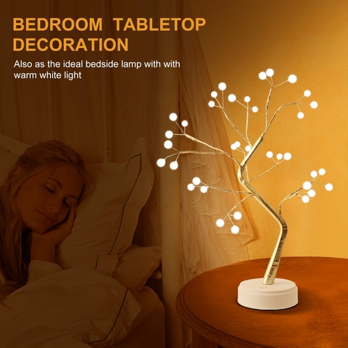 LED Christmas Tree Night Lamp with USB & Battery Options