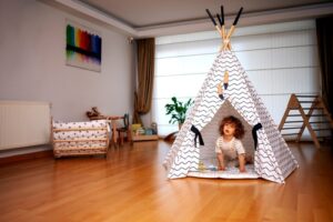 XL Teepee Tent and Play Mat for Toddlers