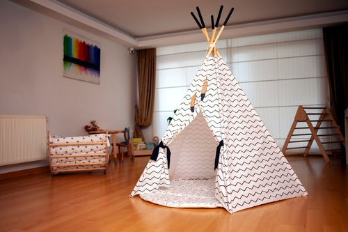 XL Teepee Tent and Play Mat for Toddlers