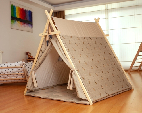 Kids XL Bunny Play Tent with Non-Slip Mat