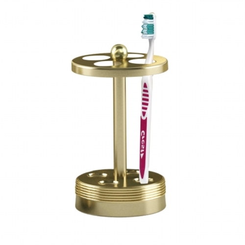 Sleek Gold Finish Toothbrush Holder – Stainless Steel