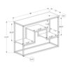 Rectangular Taupe Wood Look Hall Console Table – 48 Inches