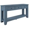 Rustic Solid Wood Console Table with Storage Drawers