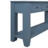 Rustic Solid Wood Console Table with Storage Drawers