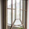 Rustic French Art Wall Mirror with Iron Frame