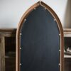 Rustic French Art Wall Mirror with Iron Frame