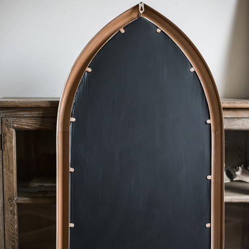 Rustic French Art Wall Mirror with Iron Frame