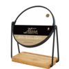 Eco-Friendly Dual Side Mirror with Bamboo Tray