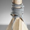 Rustic Natural Ash Wood Tripod Base Table Lamp