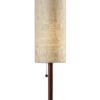 Slim Silhouette Walnut Wood Table Lamp