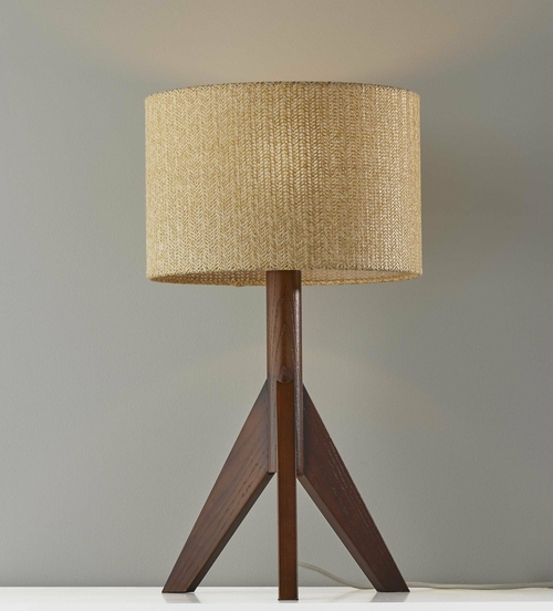 372866_1.jpg Rustic Natural Ash Wood Tripod Base Table Lamp