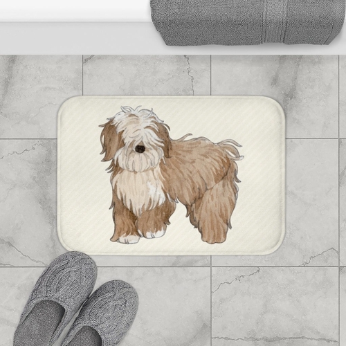 Decoriax Happy Puppy Bath Mat – Ultra-Soft & Non-Slip (24" x 17")