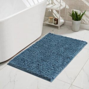 Decoriax Dusty Blue Bath Mat – Ultra-Soft & Non-Slip (2' x 1'4")
