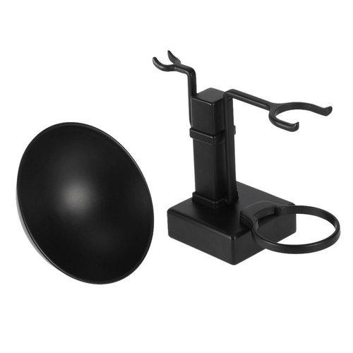 2 In 1 Shaving Holder Set Alloy Shaving Stand Soap Bowl