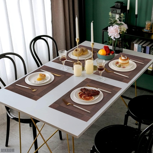 Placemats for Dining Table Set of 8 Table Mats Washable Placemats |